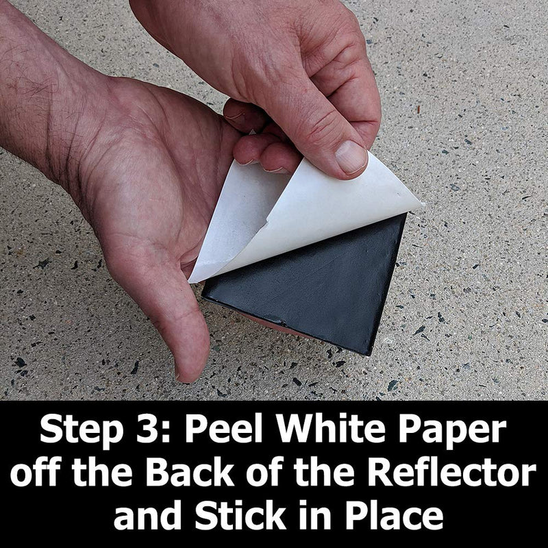 [Australia - AusPower] - Blue Reflective Road Driveway Marker (2 Pack) - Fire Hydrant Blue Pavement Markers - DOT Peel-N-Stick Blue Reflective Road Marker 