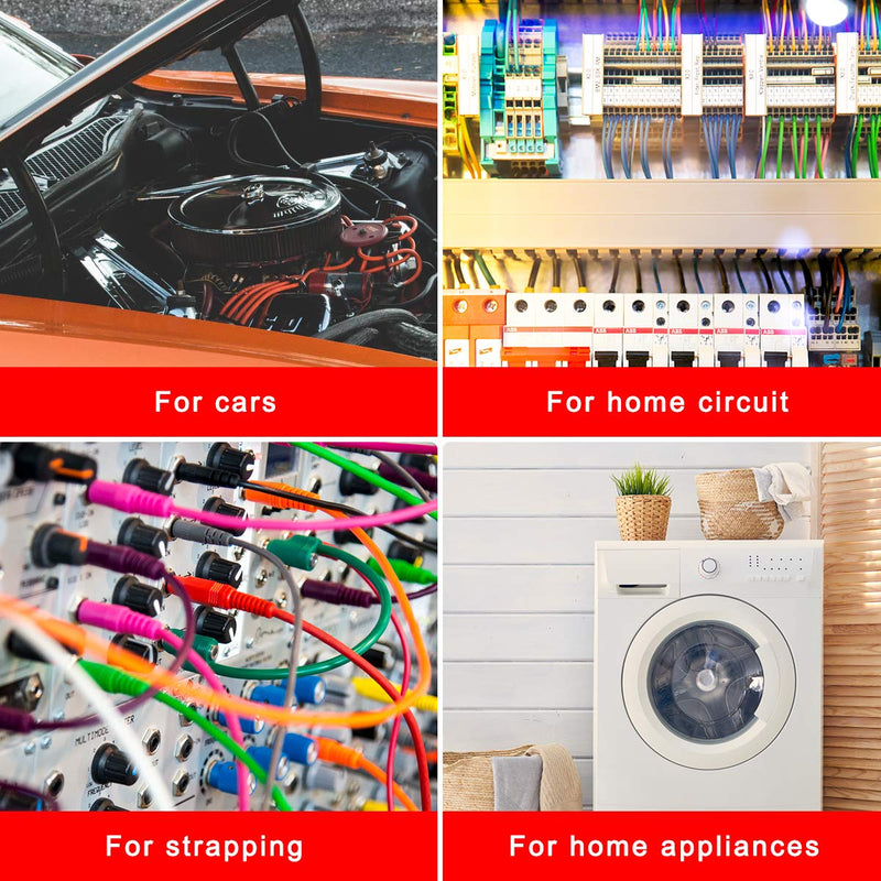 [Australia - AusPower] - Adecco LLC 2 Rolls Wire Loom Harness Tape, Wiring Harness Cloth Tape, Adhesive Fabric Tape for Automobile 15m/19mm 