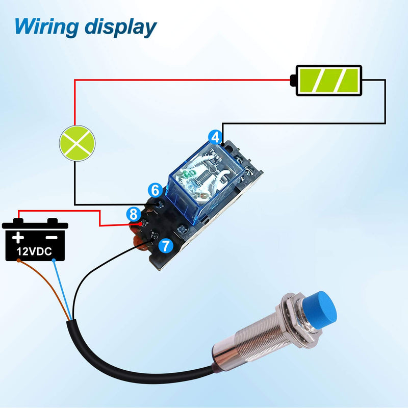[Australia - AusPower] - Taiss 2PCS M12 4mm Sensing DC 5V NPN NO（Normally Open） 3D Printer LJ12A3-4-Z/BX-5V Cylinder inductive Proximity Sensor Switch Work Voltage 5VDC Special for MCU 