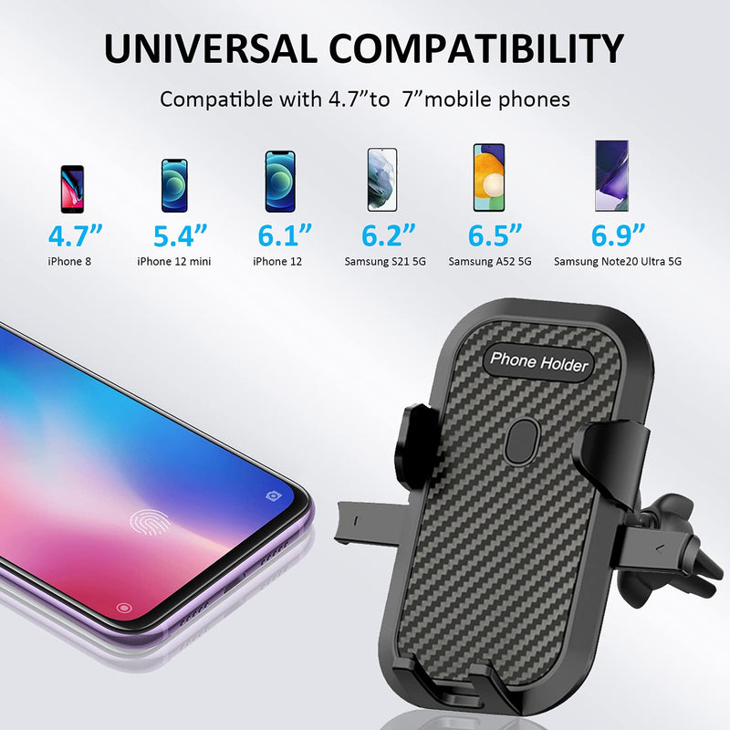 [Australia - AusPower] - Car Phone Mount Holder for Samsung Galaxy A51 A71 A52 A32 5G S10 S10E S10+ S9 S8 Plus A02S,Note 20 Ultra 10 9,A72 A70 A80,J7 J3 A6,LG K40 K30,T-Mobile Revvl 5G/4 4+,Dashboard Windshield+Air Vent Clip 