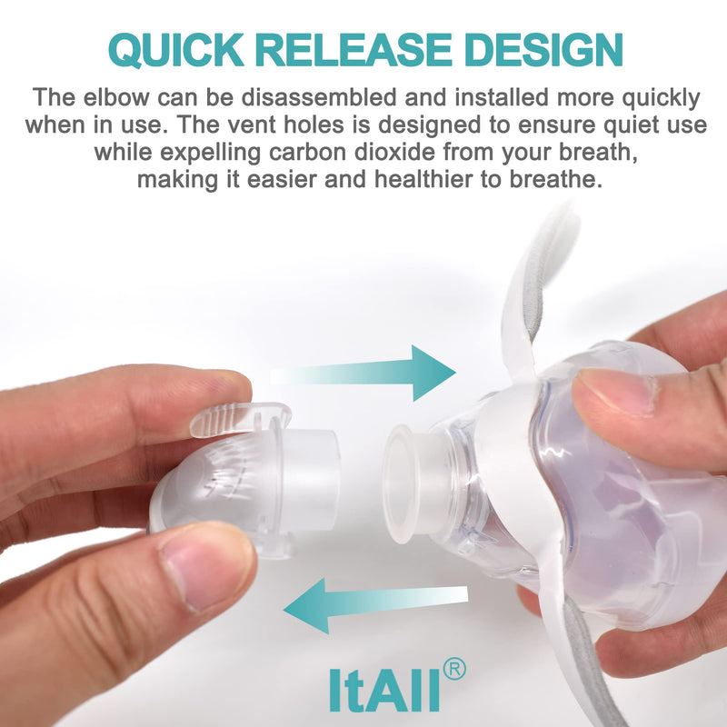[Australia - AusPower] - 2PCS ItAll Hose Supplies Compatible with N20, Replacement Short Tube Assembly Compatible with N20, Package Included 2PCS Short Tube,2PCS Elbow & 2PCS Swivel 