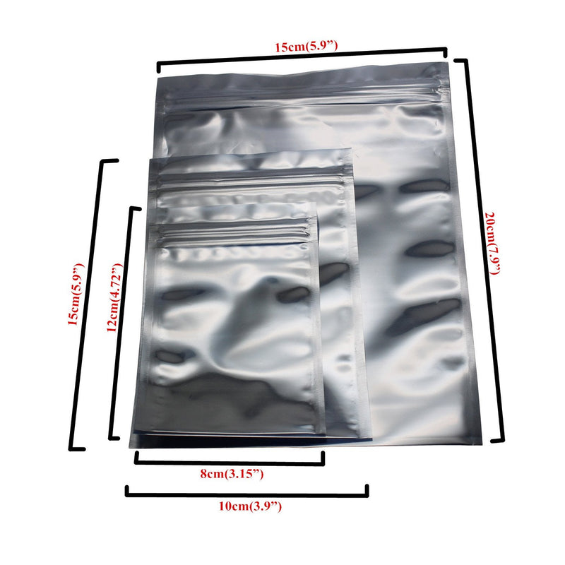 [Australia - AusPower] - LJY 75 Pieces Antistatic Resealable Bags for SSD HDD and Electronic Device, Assorted Sizes 
