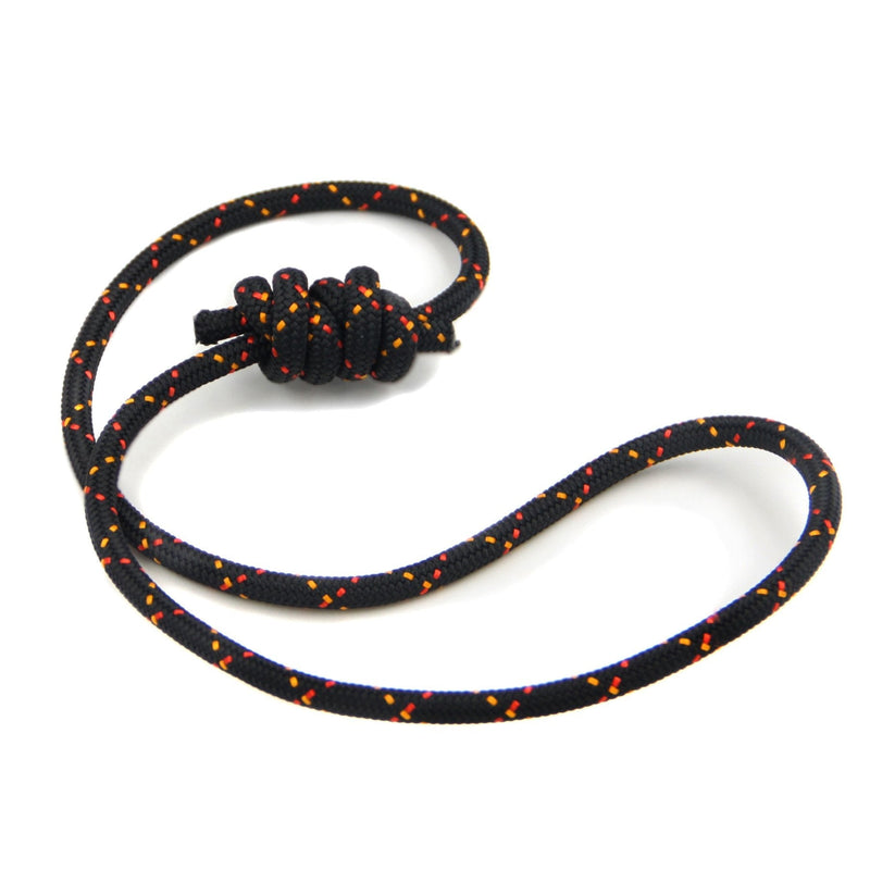 [Australia - AusPower] - GM CLIMBING 6mm Accessory Cord Rope Double Braid Pre Cut CE Black 1/4in(dia.) x 20feet 