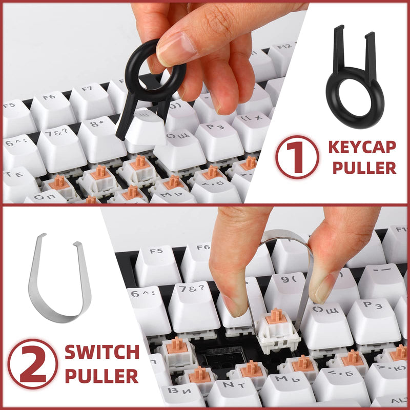 [Australia - AusPower] - RUNJRX MMD Holy Panda 62g Spring Switch for Mechanical Keyboard MMD Panda Switch 70PCS 3pin 