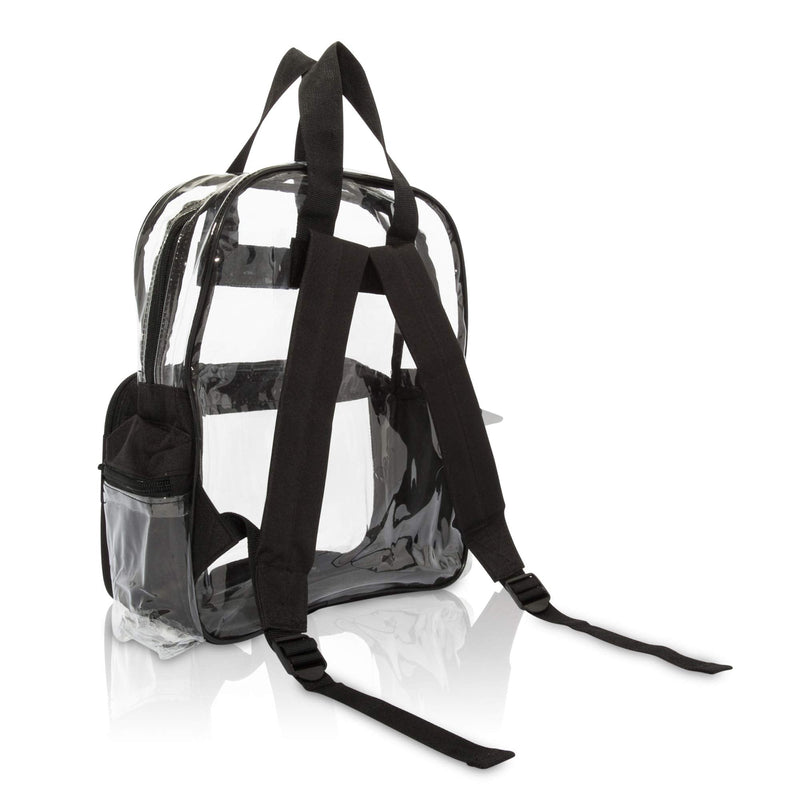 [Australia - AusPower] - DALIX Small Clear Backpack Bag in Black 