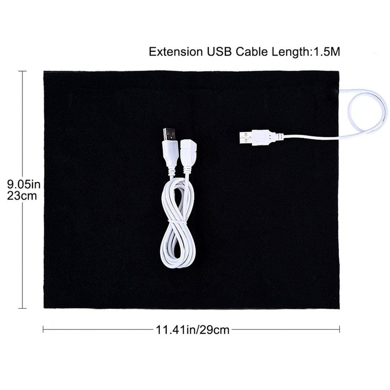 [Australia - AusPower] - 1-Piece Electric Heating Pad 5V USB Heating Pad Heating Element for Laundry Seat Pet Electric Heating Pad Warmer 35 ℃ -50 ℃ 