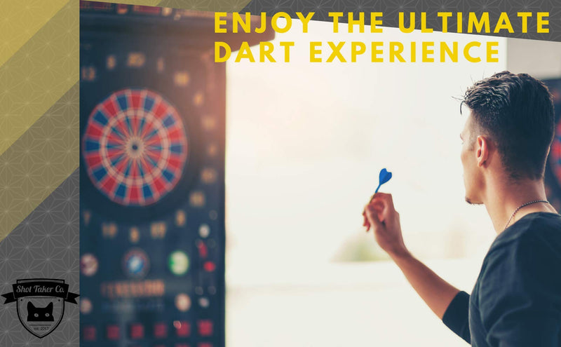 [Australia - AusPower] - SHOT TAKER CO. EST. 2017 Soft Tip Darts Set |12 pc Bar Darts | 50 Extra Black 2BA Tips | 3 of Each Color| Fun Darts for 4 Players on Electronic/Plastic Dartboard STC10406-16g-Nickel Silver Barrel 