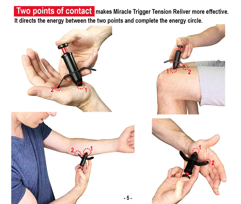 [Australia - AusPower] - Trigger Point Stimulator Tool - Electric Current Sensation with No Needles No Battery 1 Count (Pack of 1) 