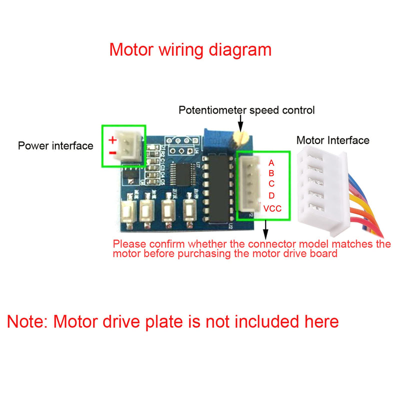 [Australia - AusPower] - uxcell 24BYJ48 DC 5V Reduction Stepper Motor Micro Reducer Motor 4-Phase 5-Wire 1/64 Reduction Ratio 