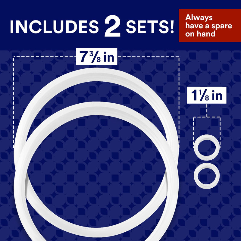 [Australia - AusPower] - [2 Sets] Impresa Cooker Sealing Ring for Aroma Rice Cooker Replacement Parts ARC-914SBD - Impresa Pot Ring Part for Aroma Rice Cooker 8 Cup - Impresa Silicone Seal Ring for Aroma Rice Cooker Parts 