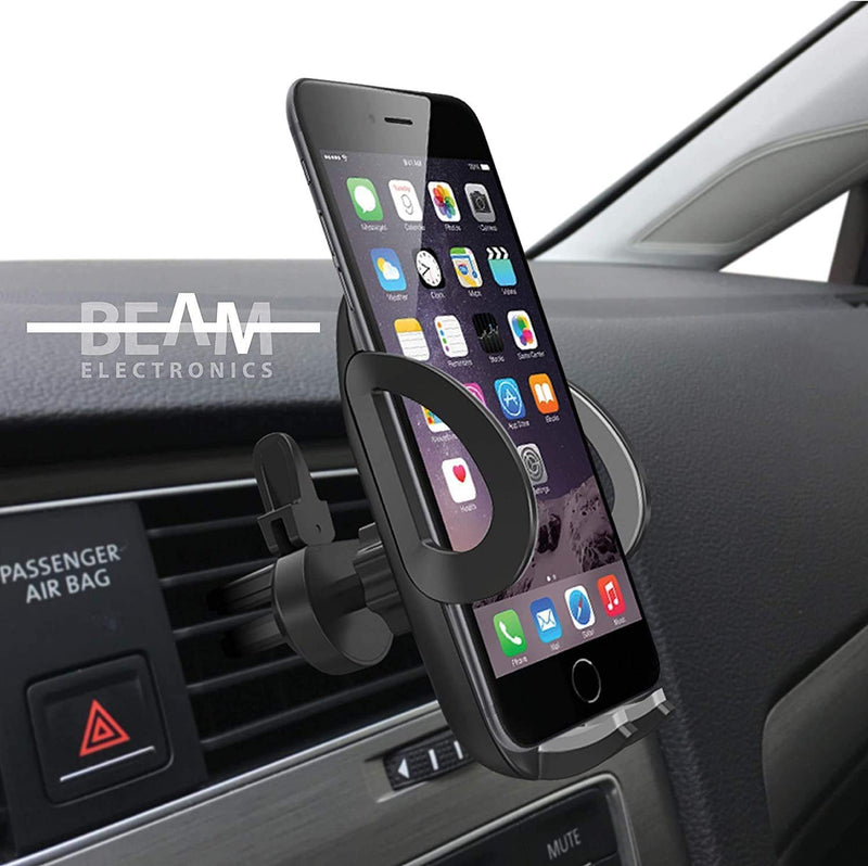 [Australia - AusPower] - Car Phone Holder Mount, Beam Electronics Phone Car Air Vent Mount Holder Cradle Compatible for iPhone 12 11 Pro Max XS XS XR X 8+ 7+ SE 6s 6+ 5s 4 Samsung Galaxy S4-S10 LG Nexus Nokia 