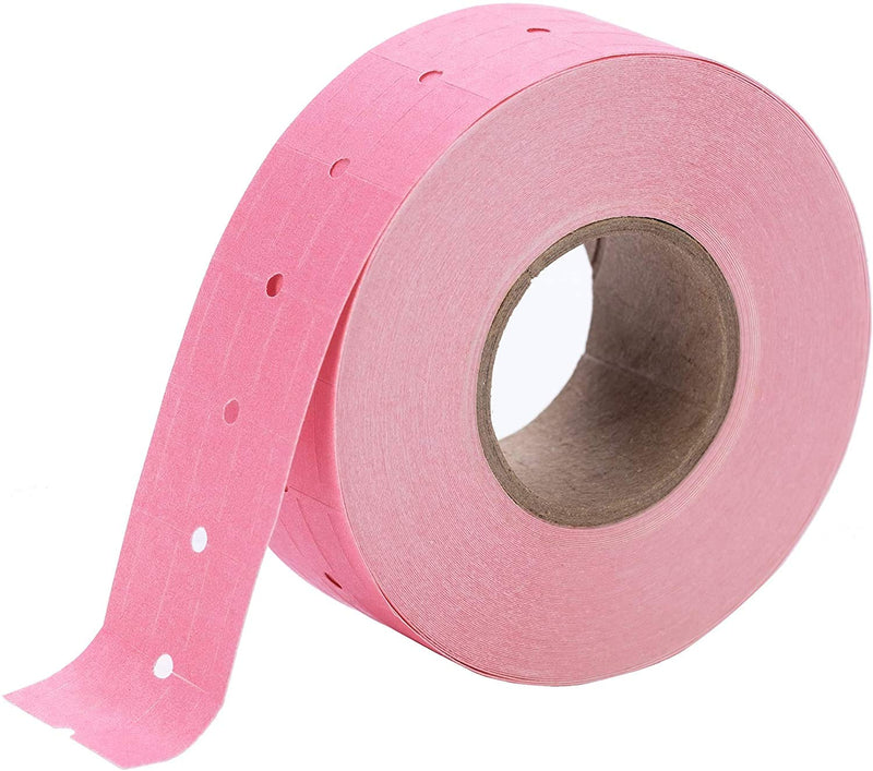 [Australia - AusPower] - Perco 2 Line Pink Labels - 1 Sleeve, 6,000 Blank Pricing Labels for Perco 2 Line Price and Date Guns 