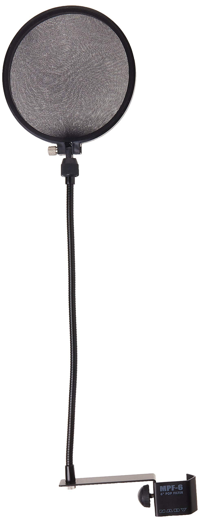 [Australia - AusPower] - Nady SPF-1 6-Inch Clamp On Microphone Pop Filter with Flexible Gooseneck and Metal Stabilizing Arm (2018 Upgraded Model of MPF-6) Upgraded Pop Filter with Stablizing Arm 
