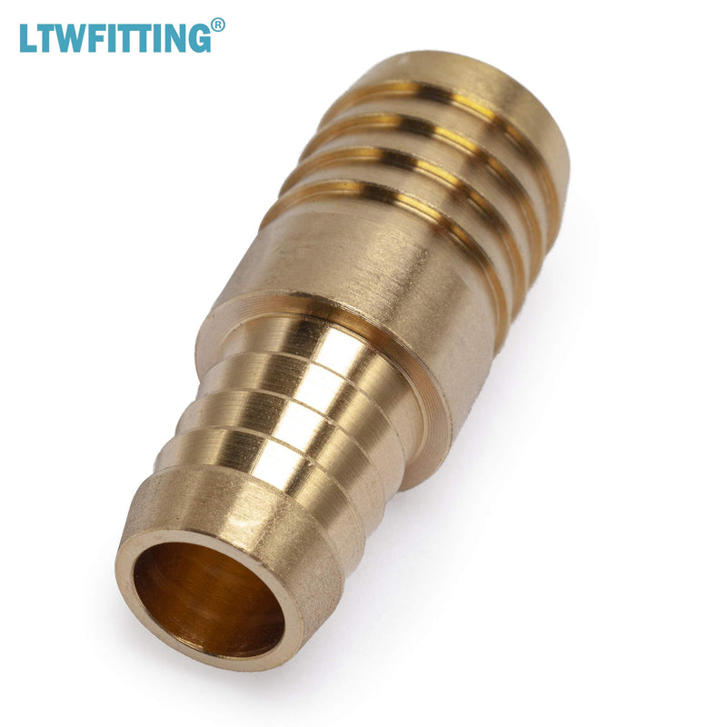 [Australia - AusPower] - LTWFITTING Brass Barb Hose Reducing Splicer Mender 1/2-Inch ID Hose x5/8-Inch ID Hose Fitting Air Water Fuel Boat(Pack of 5) 