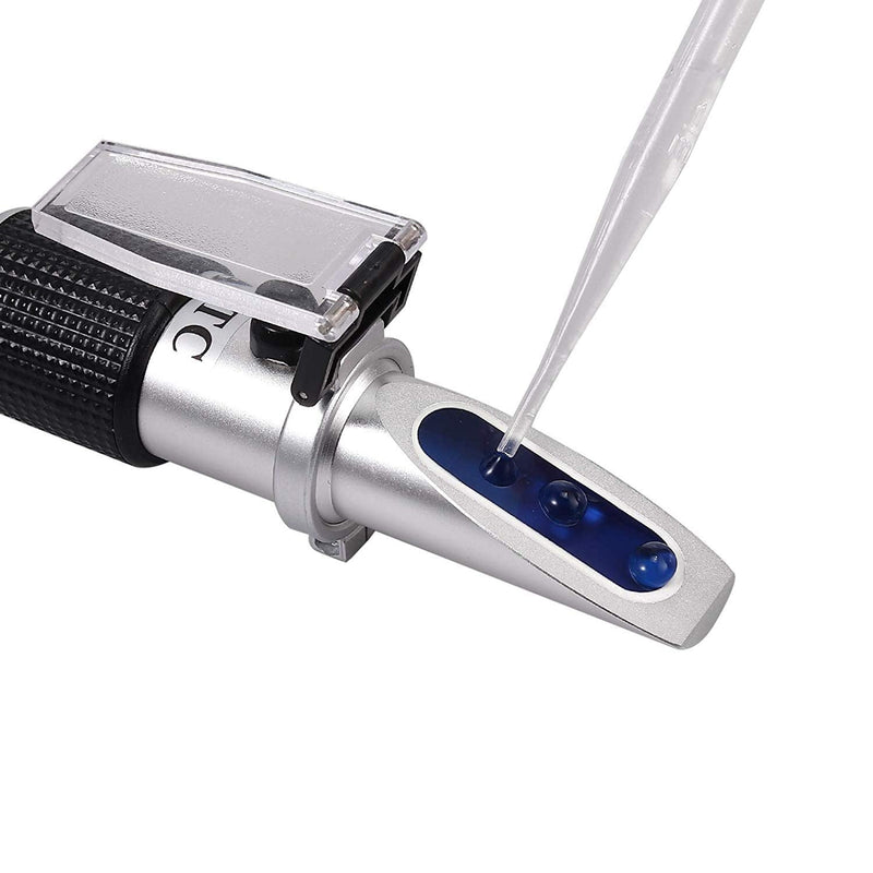 [Australia - AusPower] - AUTOUTLET 3-in-1 Honey Refractometer for Honey Moisture, Brix and Baume, 58-90% Brix Scale Range, Honey Moisture Tester with ATC, Ideal for Honey, Milk, Sugar Syrup, Fruit jam and Molasses, Beekeepers Honey Baume Refractometer 