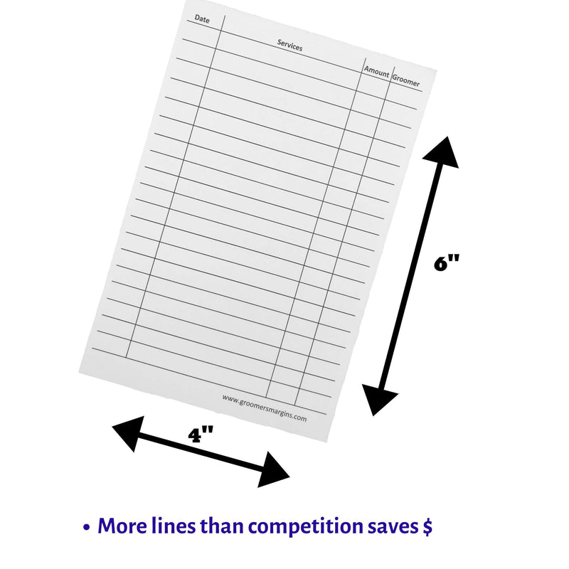 [Australia - AusPower] - Pet, Dog, Cat Grooming Customer Client Clip Cards (100 Pack Thick 4 X 6 inch White Profile Kennel Record Care Service Card) 