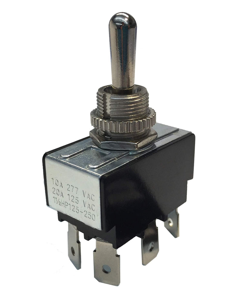 [Australia - AusPower] - Gardner Bender GSW-126 Electrical Toggle Switch, DPDT, ON-OFF-ON 10 A/125V AC, O Ring Terminal 