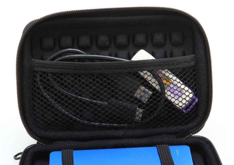 [Australia - AusPower] - KAYOND Anti-Shock Silver Aluminium Carry Travel Protective Storage Case Bag for 2.5" Inch Portable External Hard Drive HDD USB 2.0/3.0 (Golden) Golden 