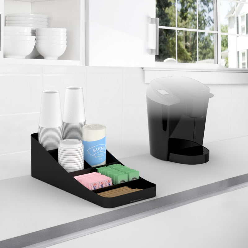 [Australia - AusPower] - Mind Reader Coffee 7 Compartment Organizer, Black 