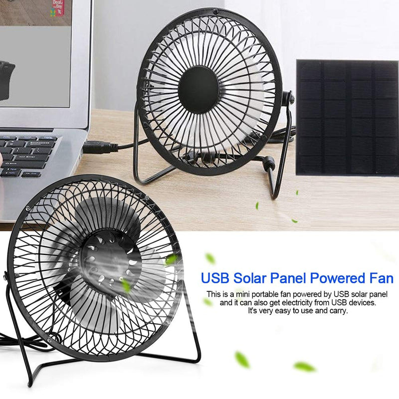 [Australia - AusPower] - Solar Panel Fan Kit, 4.5W 6 inch USB Fan, Solar Panel Powered Mini Portable Fan for Cooling Ventilation Home Outdoor Travelling 
