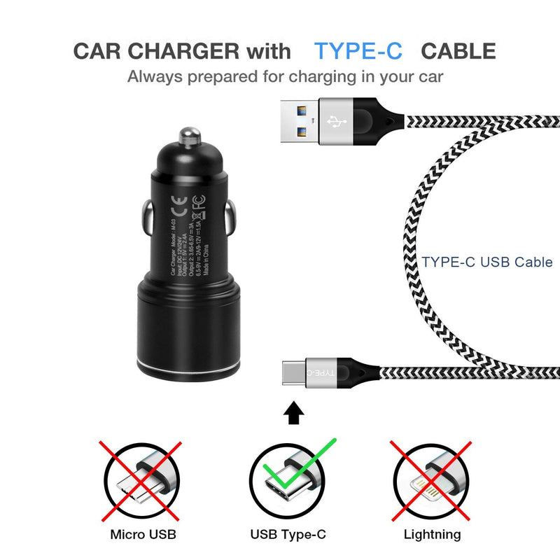 [Australia - AusPower] - Car Charger Fast Charging for Moto G Stylus 5G 2021 2020/Power 2021 2022,G100/G Pure/G Play/G Fast/G7 Play Power,Edge 2021 2020/Z4 Z3,Motorola One 5G Ace,30W Adapter Quick Charge 3.0+6FT USB Cable 