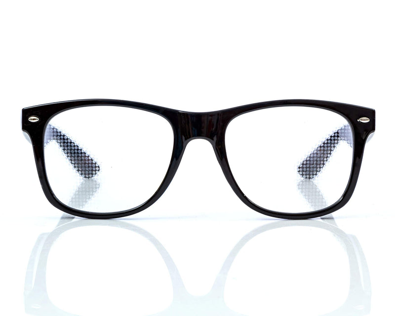 [Australia - AusPower] - Heart Diffraction Glasses - See Hearts - for Raves, Music Festivals, Fireworks, Holiday Lights, and More Black 