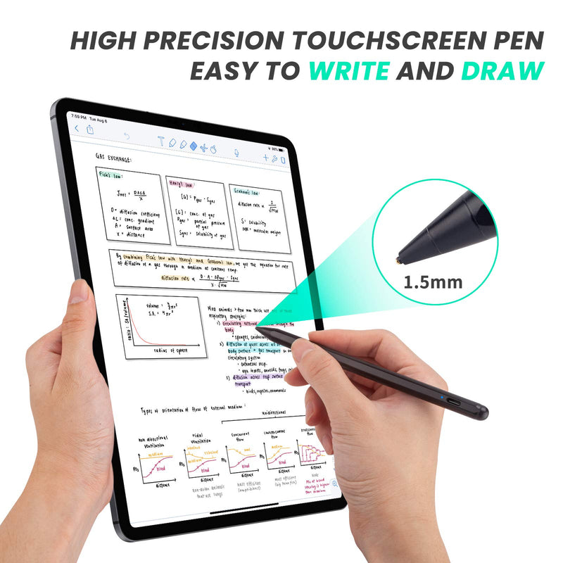 [Australia - AusPower] - Electronic Stylus Pen for Amazon HD Fire 10 Tablet Pencil, Active Digital Capacitive Pen for Amazon Fire HD 10 Tablet, High Precision with Ultra Fine Tip,Good at Drawing and Writing,Black 
