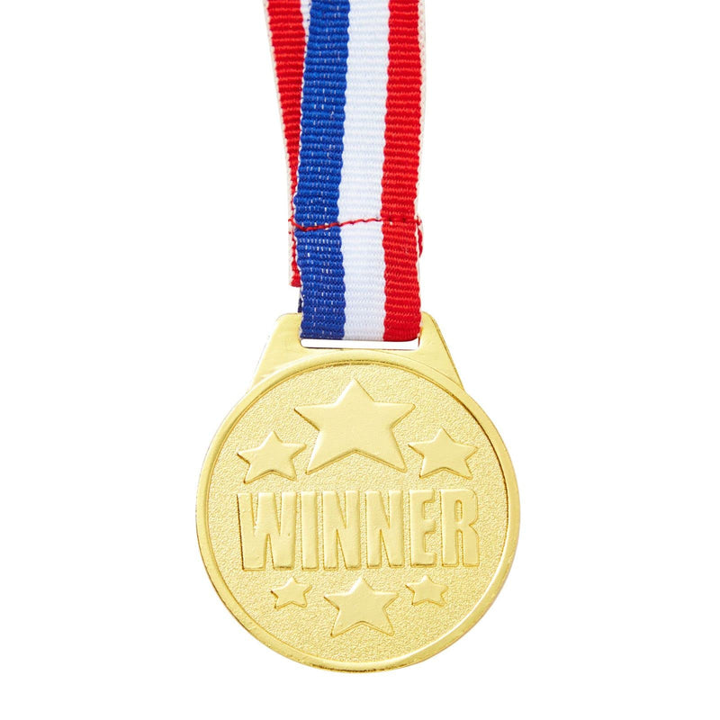 [Australia - AusPower] - Juvale 12 Pack Winner Gold Medals for Kids, Award Ribbons, Participation Trophies (1.5 in Diameter) 