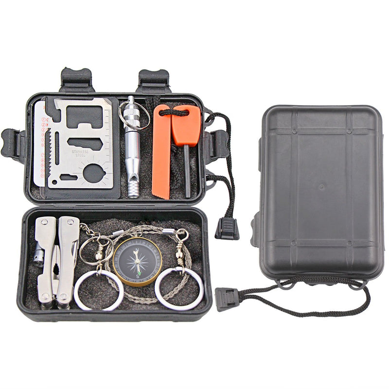 [Australia - AusPower] - EMDMAK Survival Kit Outdoor Emergency Gear Kit for Camping Hiking Travelling or Adventures Basic 