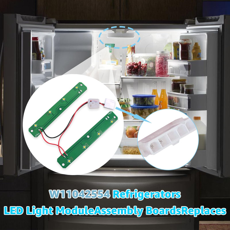 [Australia - AusPower] - Sousery W11042554 Refrigerators LED Light Module Board compatible with Whirlpool Amana Maytag Refrigerator Replaces W11527432 W11333374 W11101384 W11387579 