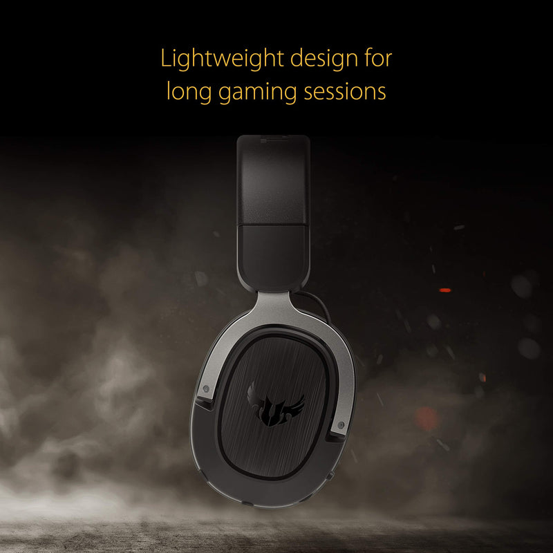 [Australia - AusPower] - ASUS TUF H3 Gaming Headset H3 – Discord, TeamSpeak Certified |7.1 Surround Sound | Gaming Headphones with Boom Microphone for PC, Playstation 4, Nintendo Switch, Xbox One, Mobile Devices TUF H3 (Wired) 