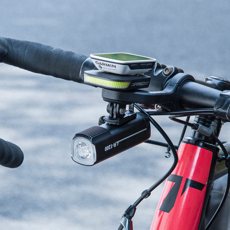 [Australia - AusPower] - Ravemen AOM01 Out-Front Mount Compatible with Garmin/COOSPO/CYCPLUS/iGPSOPORT Bike Computers/GoPro/ FR160 - Fit 31.8mm Handlebars 
