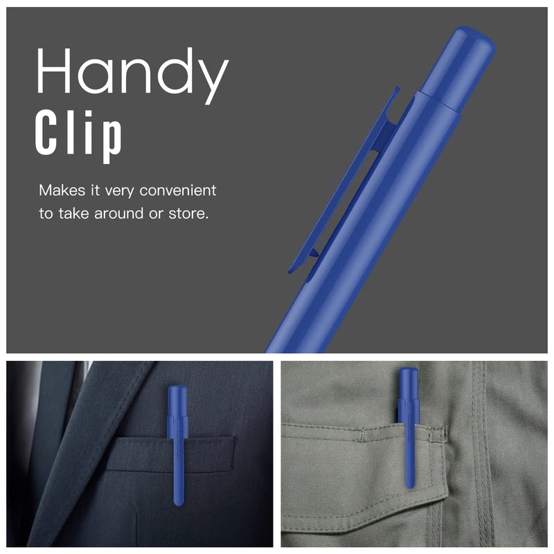 [Australia - AusPower] - MoKo Holder Case Fit Apple Pencil 1st Gen, Retractable Tip Cap Fit New iPad 10th Gen 2022, iPad 9th Gen 2021, iPad 8th Gen 2020 iPad 6th 9.7 2018, iPad Mini 5th Gen Pencil Sleeve, Navy Blue 