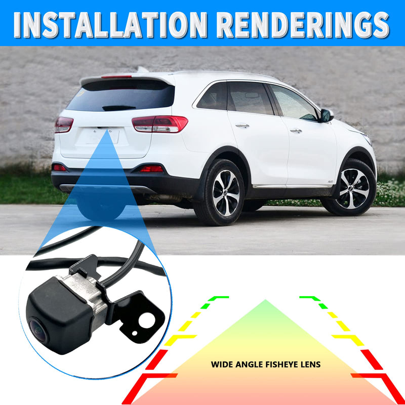 [Australia - AusPower] - Rear View Back Up Camera Multiangle Views Compatible with Kia Sorento 2014-2015 Replaces 95760-2P600 95760-2P600FFF 