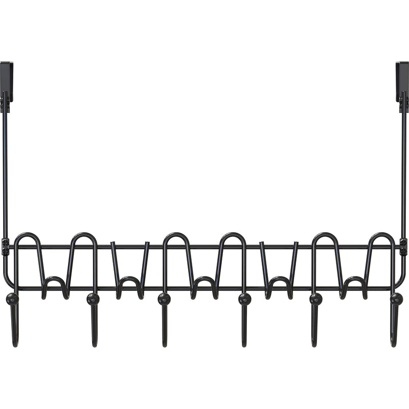 [Australia - AusPower] - Deco Brothers Supreme Over The Door 11 Hook Organizer Rack, Black 