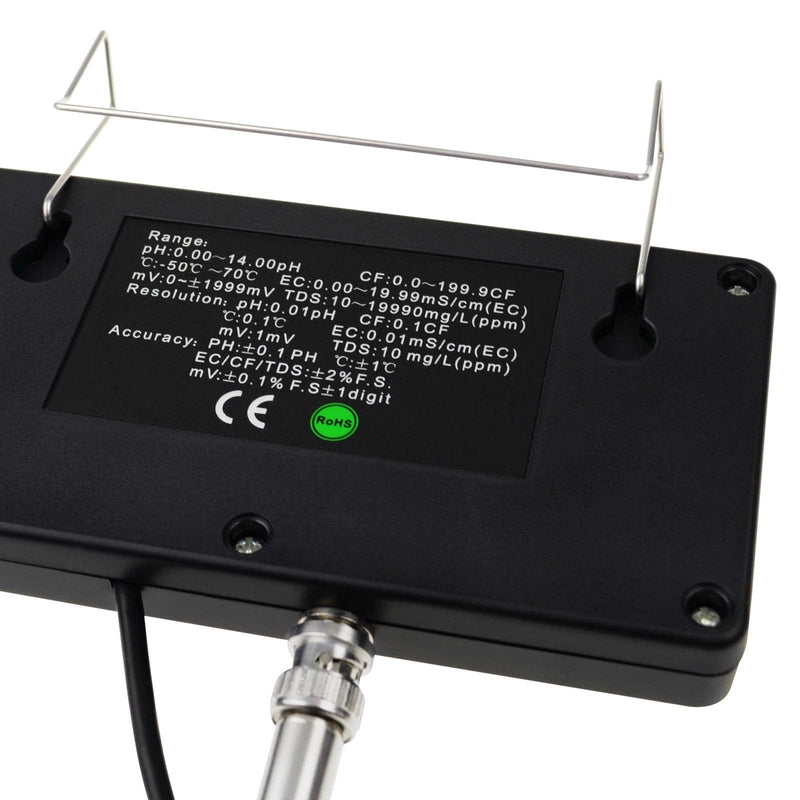 [Australia - AusPower] - Digital Combo pH & Temperature Meter, Aquarium Thermometer pH Monitor with Automatic Calibration Function for Fish Tank Hydroponics Aquaculture Laboratory 