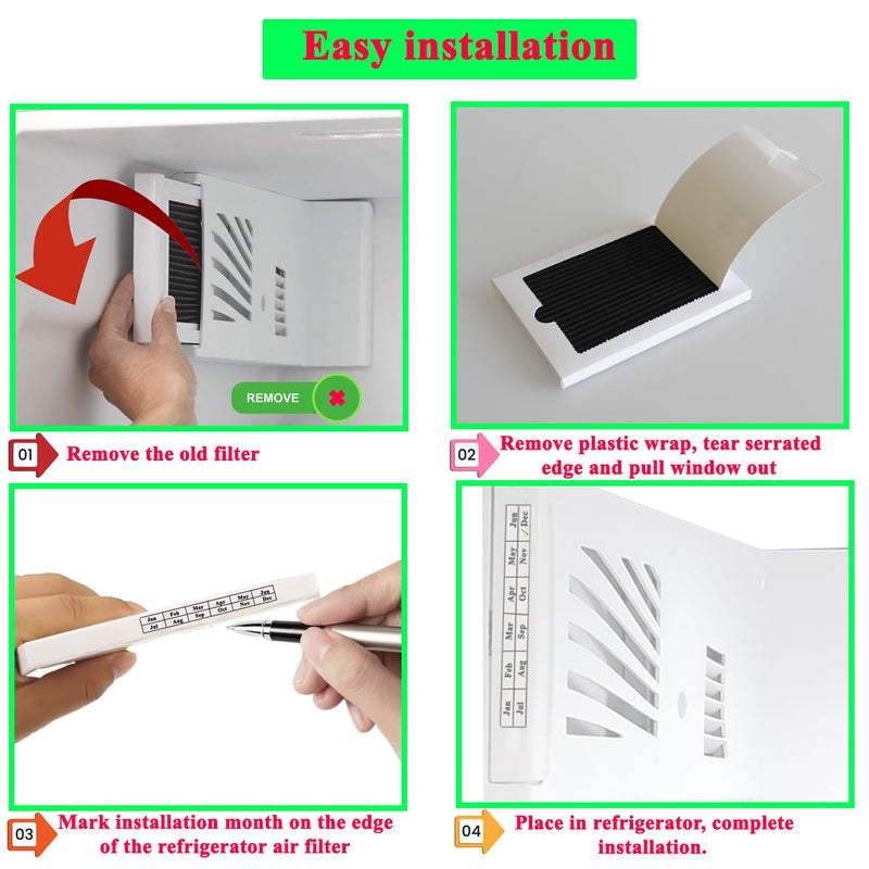 [Australia - AusPower] - Refrigerator Air Filter Replacement for Frigidaire PAULTRA Pure Air Ultra and Electrolux EAFCBF Fridge Replace 242061001, 242047801, 242047804-6 PCS 