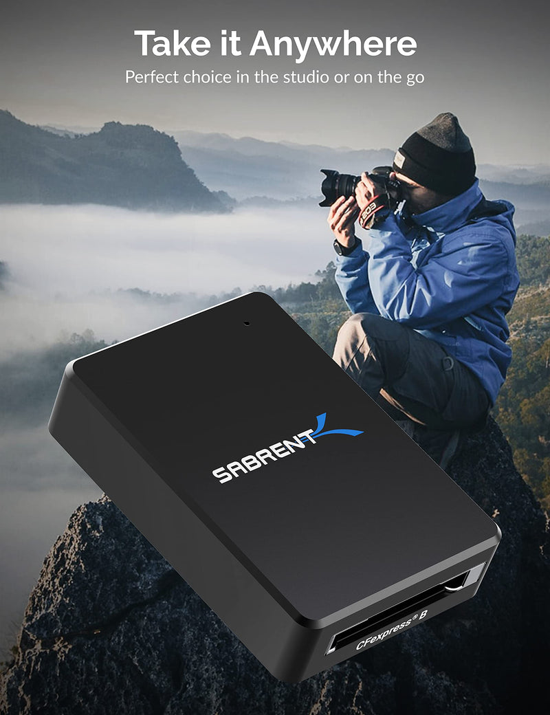 [Australia - AusPower] - SABRENT CFexpress Type B Card Reader with USB 3.2 10Gbps (CR-CFER) CFexpress Type-B 