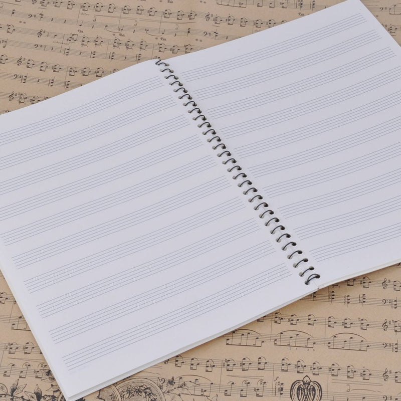 [Australia - AusPower] - Stave Notebook,Musical Notation Staff Notebook,Music Manuscript Paper,With 50 Pages Music Blank Sheet Music Notebook Music Note Black 