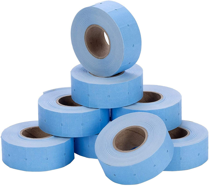 [Australia - AusPower] - Perco 2 Line Blue Labels - 1 Sleeve, 6,000 Blank Pricing Labels for Perco 2 Line Price and Date Guns 