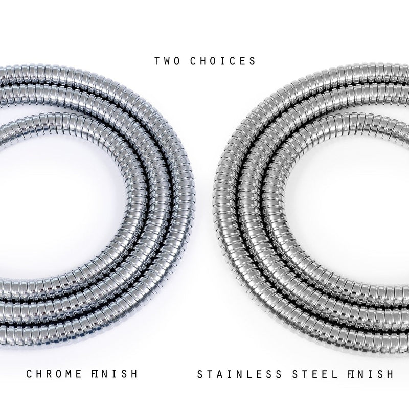 [Australia - AusPower] - 60-inch Shower Hose Replacement, 304 Stainless Steel Hand Held Shower Hose Chrome With Brass Fitting (60-inch, Chrome) 60 Inch 
