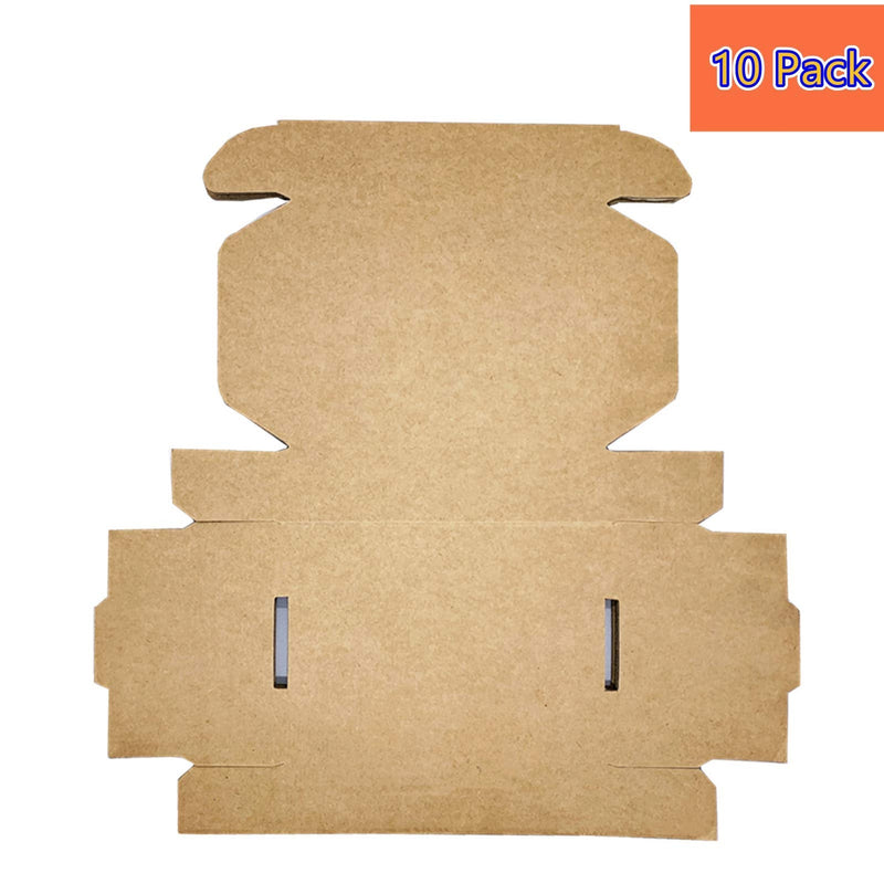 [Australia - AusPower] - Small Sturdy Cardboard Box 5.9" x 3.9" x 1.56" Mailing Corrugated Boxes Business Packaging Carton for Storage and Shipping Set of 10 5.9" x 3.9" x 1.56" Kraft 