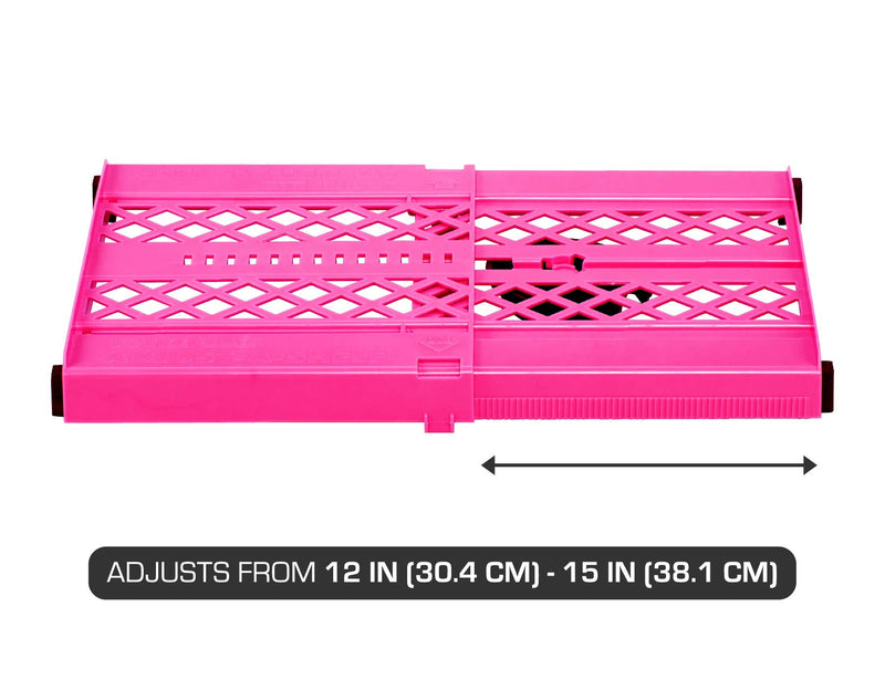 [Australia - AusPower] - LockerMate Adjust-A-Shelf Locker Shelf, Easy to Use, Extends to Fit Your Locker, Pink 