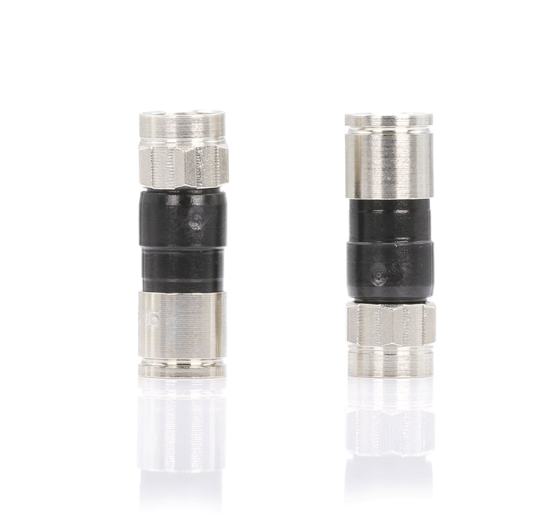 [Australia - AusPower] - THE CIMPLE CO Coaxial Cable Compression Fitting - 50 Pack Connector - for RG6 Coax Cable - with Weather Seal O Ring and Water Tight Grip Silver 