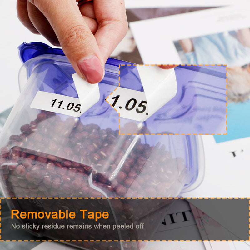 [Australia - AusPower] - Replacement for Brother Label Maker Tape PTD210 PT-D200 PT-H110 PTD400AD 12mm 0.47 Inch, JM-131 231 431 531 631 731 Compatible with Brother Ptouch Tz TZe Laminated Refills, 1/2 Inch x 26.2 Ft 