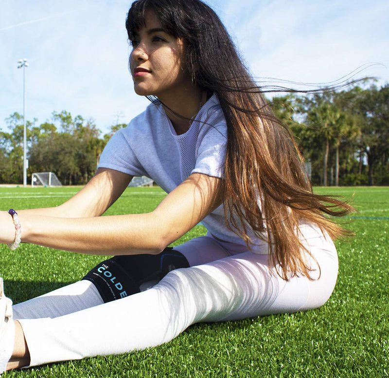 [Australia - AusPower] - The Coldest Knee Ice Pack Wrap, Hot and Cold Therapy - Reusable Compression Best for Meniscus Tear, Injury Recovery, Bursitis Pain Recovery, Sprains, Swelling and Rheumatoid Arthritis (Knee Ice Pack) 1 