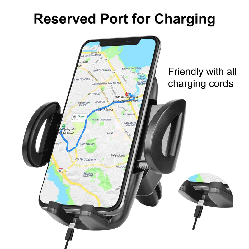 [Australia - AusPower] - Takfox Car Phone Mount Holder for Samsung Galaxy S21 Ultra S20 FE Plus S10+ S9 S8 J7, Note 20 Ultra 10 9, A02S A12 A32 A42 A52 A72 A01 A11 A12 A21 A51 A715G Cell Phone Air Vent Car Mount Cradle-Black 