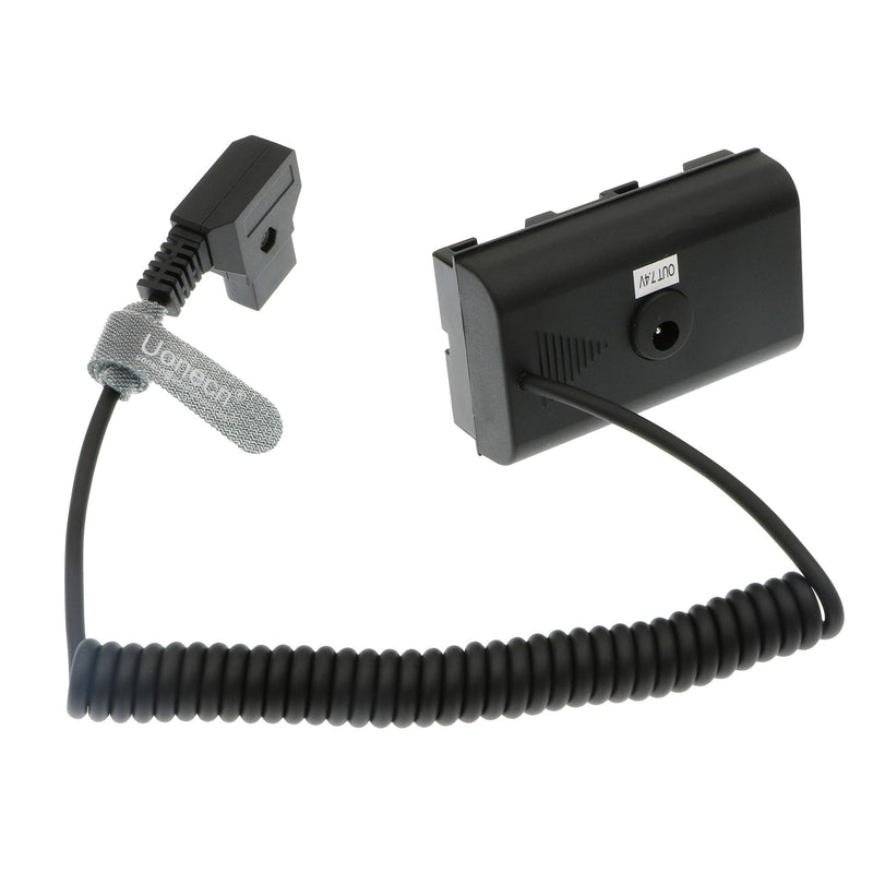 [Australia - AusPower] - Uonecn NP F550 Dummy Battery to D-Tap Coiled Power Cable for Sony NP F570 NP F970 Monitor 