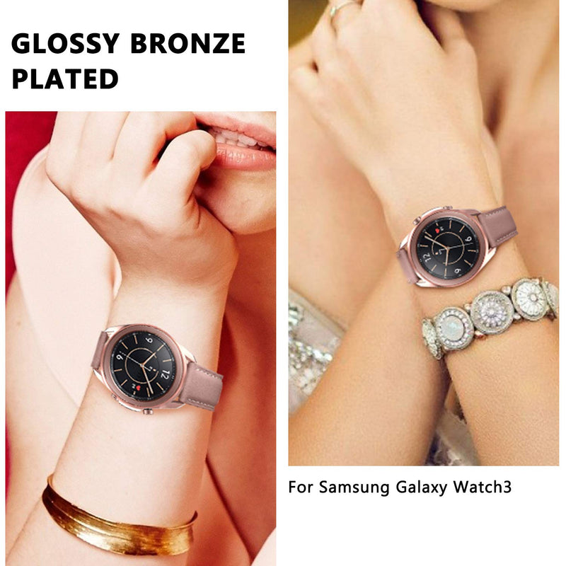 [Australia - AusPower] - KPYJA 3-Pack for Samsung Galaxy Watch 3 Case 41mm, Soft TPU Protective Cover Bumper Shell Compatible with Samsung Galaxy Watch 3 (2020) Smartwatch Accessories (41mm, Black/Black/Black) 