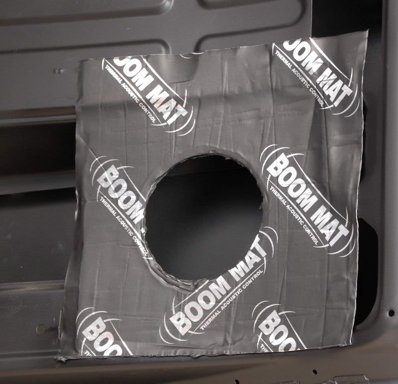 [Australia - AusPower] - Design Engineering 050320 Boom Mat Speaker Baffles, 5.25" Round (Pack of 2), Black 5.25" 